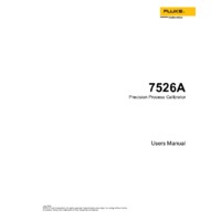 Fluke 7526A Precision Process Calibrator - User Manual