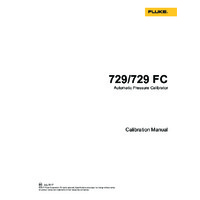 Fluke 729 and 729FC Automatic Pressure Calibrator - Calibration Manual