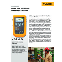 Fluke 729 and 729FC Automatic Pressure Calibrator - Datasheet