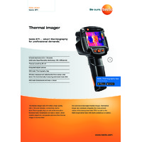 Testo 871 Thermal Imaging Camera - 9Hz - Datasheet