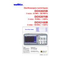 Chauvin Arnoux Metrix® DOX2000B Series Benchtop Digital Oscilloscopes - Quick Start Guide