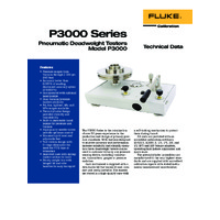 Fluke P3000 Series Deadweight Pressure Tester - Datasheet