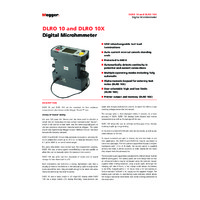 Megger DLRO 10 and DLRO 10X Digital Microhmmeter - Datasheet