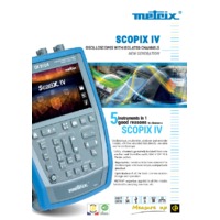 Chauvin Arnoux Scopix IV Oscilloscopes with Isolated Channels – 4 Models - Datasheet
