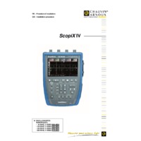 Chauvin Arnoux Scopix IV Oscilloscopes with Isolated Channels – 4 Models -Installation Procedure