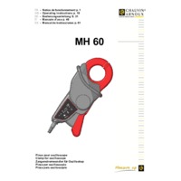 Chauvin Arnoux MH60 Oscilloscope Clamp - Operating Manual