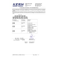 Kern MPD Professional Personal Floor Scale - Declaration of Conformity