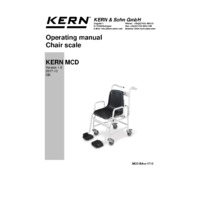 Kern MCD 300K-1 Mobile Chair Scale - Operating Manual