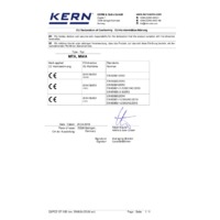 Kern MTA 400K-1M Sturdy Handrail Scale - Declaration of Conformirty 2
