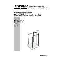 Kern MTA 400K-1M Sturdy Handrail Scale - Operating Instructions