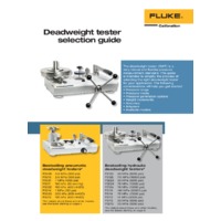 Fluke Deadweight Pressure Tester Selection Guide