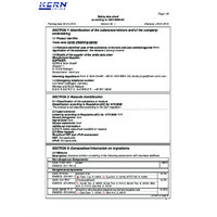 Kern OCS 901 Microscope Cleaning Set - Safety Datasheet