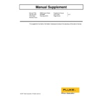 Fluke 9009-X-256 Industrial Dual-Block Dry-Well Thermometer Calibrator - User Guide Supplement