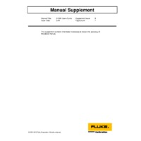 Fluke 9100S-X-256 Handheld Dry-Well Tester - User Guide Supplement