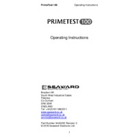 Seaward PrimeTest 100 - Operating Instructions
