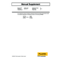 Fluke 1586A Super DAQ - User Manual Supplement
