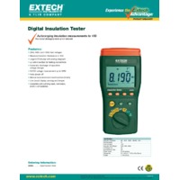Extech 380363 Digital High Voltage Insulation Tester - Datasheet