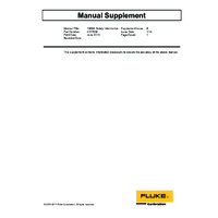 Fluke 1586A Super DAQ - Safety Information Supplement