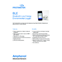 Protimeter BLD2025 BLE Bluetooth Environmental Logger - Datasheet