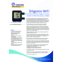 Comark RF314DUAL Diligence Wi-Fi Dual Channel Temperature Data Logger - Datasheet