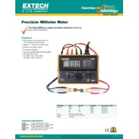 Extech 380460 Precision Milliohm Meter (110VAC) - Datasheet