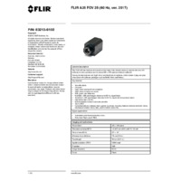 FLIR A35 Thermal Imaging Camera -  FOV 25 (60Hz ver. 2017) - Datasheet