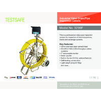 TestSafe Industrial Video Drain Pipe Inspection Camera - Datasheet