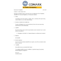Comark FPP IR Food Safety Thermometer with Timer and Penetration Probe - Declaration of Compliance