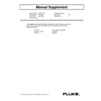 Fluke 718Ex Intrinsically Safe Pressure Calibrator - Control Drawing Supplement