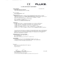 Fluke 718Ex Intrinsically Safe Pressure Calibrator - Declaration of Conformity