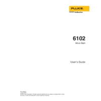 Fluke 6102 Micro-Baths Temperature Calibrator - User Manual
