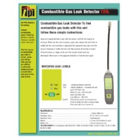 TPI 725L Combustible Gas Leak Detector - Datasheet
