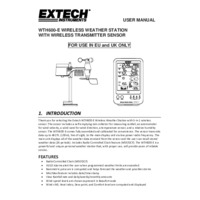Extech WTH600-E-KIT Wireless Weather Station - User Manual