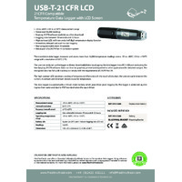 FilesThruTheAir EL-21CFR-1-LCD Temperature Data Logger - Datasheet