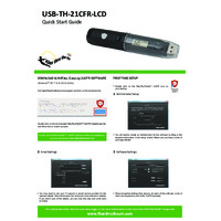 FilesThruTheAir EL-21CFR-2-LCD-X Temperature & Humidity Data Logger - Quick Start Guide
