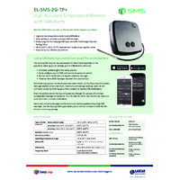 FilesThruTheAir EL-SMS-2G-TP+ EasyLog Temperature Monitors with SMS Alerts - High Accuracy - Datasheet