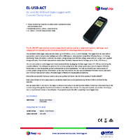 FilesThruTheAir EL-USB-ACT EasyLog AC and DC Millivolt USB Data Logger - Datasheet