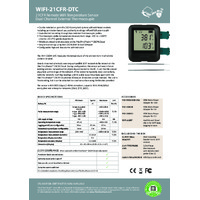 FilesThruTheAir EL-WIFI-21CFR-DTC 2x Thermocouple Probe Data Logger - Datasheet