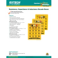 Extech 380400 Resistance Decade Box - Datasheet