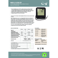 FilesThruTheAir EL-WIFI-21CFR-TP Thermistor Probe Data Loggers - Standard Accuracy - Datasheet