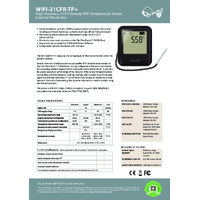 FilesThruTheAir EL-WIFI-21CFR-TP+ Thermistor Probe Data Loggers - High Accuracy - Datasheet