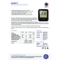 FilesThruTheAir EL-WIFI-T Temperature Data Loggers - Standard Accuracy - Datasheet