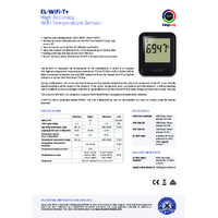FilesThruTheAir EL-WIFI-T+ Temperature Data Loggers - High Accuracy - Datasheet