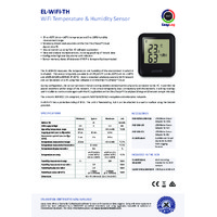 FilesThruTheAir EL-WIFI-TH Temperature and Humidity Data Logger - Standard Accuracy - Datasheet