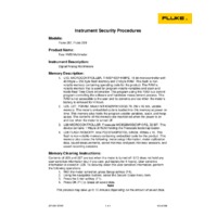 Fluke 287 True-RMS Electronic Logging Multimeter with TrendCapture - Statement of Memory Volatility