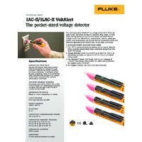 Fluke 1AC II E1 VoltAlert™ Voltage Detector - Datasheet