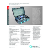 Metrel MI3360 OmegaPAT XA PAT Tester - Datasheet