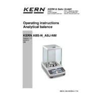 Kern ABJ Analytical Balances - Operating Instructions