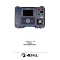 Metrel MI3360 OmegaPAT XA PAT Tester - Instruction Manual