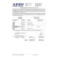 Kern ABT-NM Premium Single Cell Analytical Balance - Declaration of Conformity